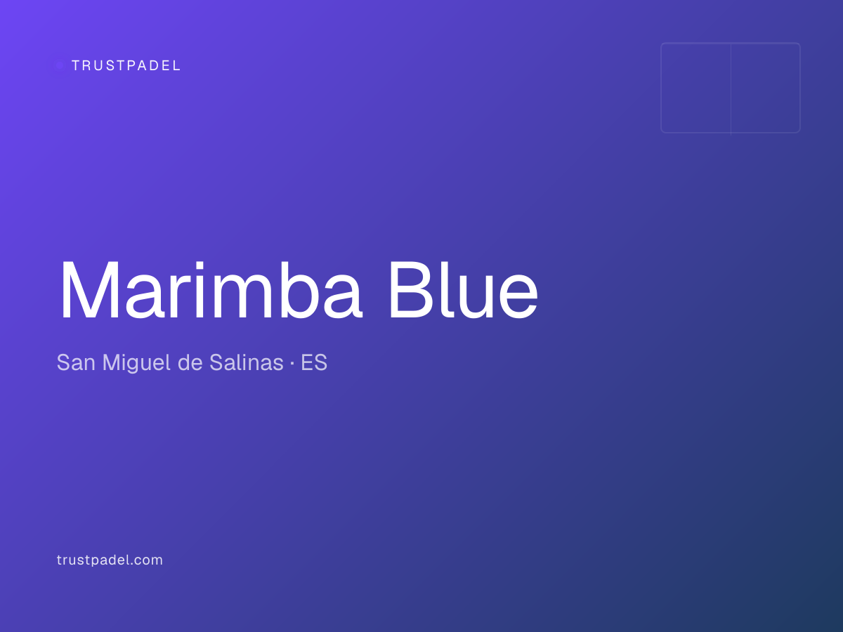 Marimba Blue padel club