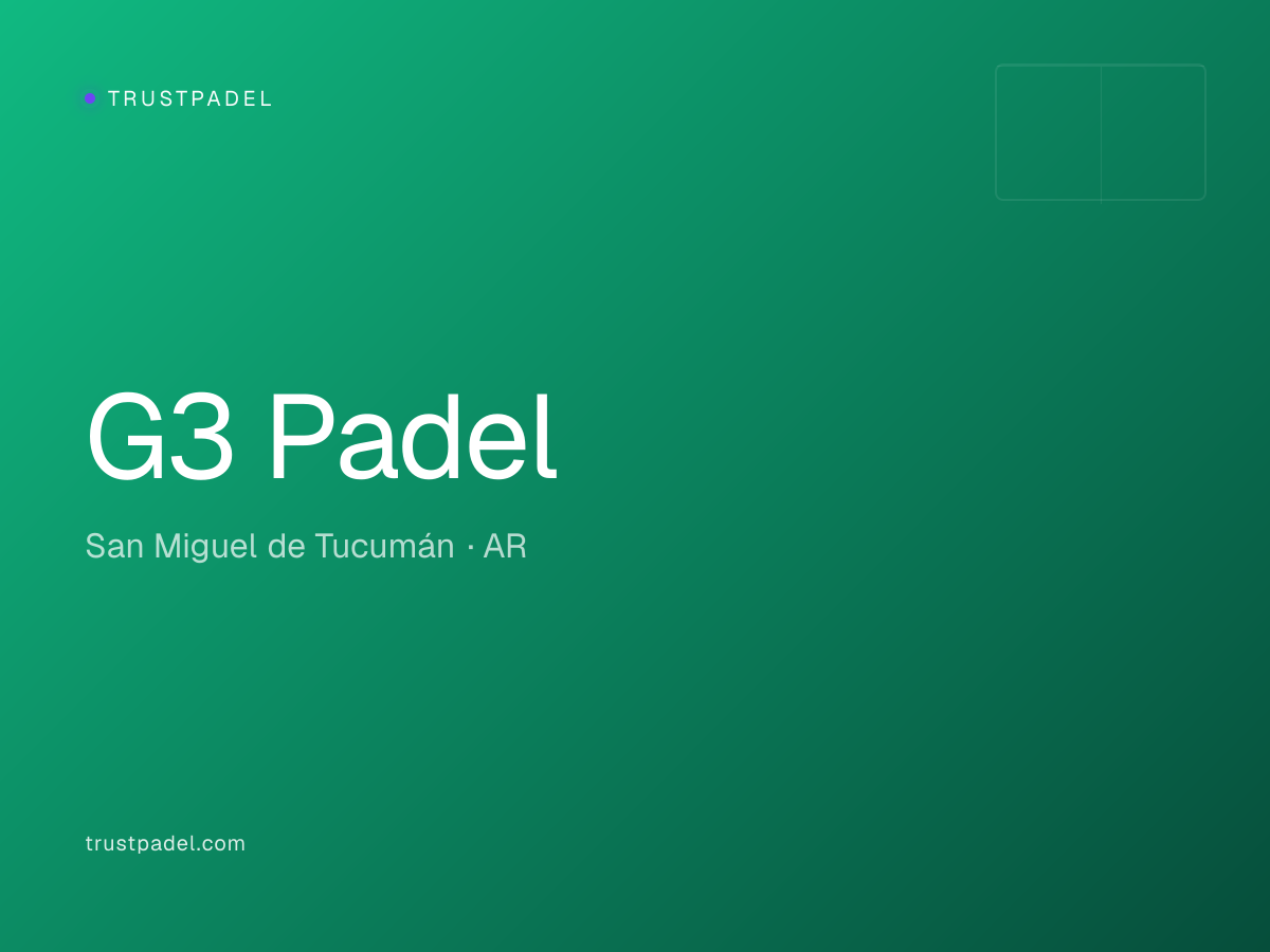 G3 Padel padel club