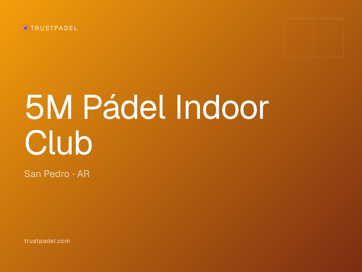 5M Pádel Indoor Club padel club