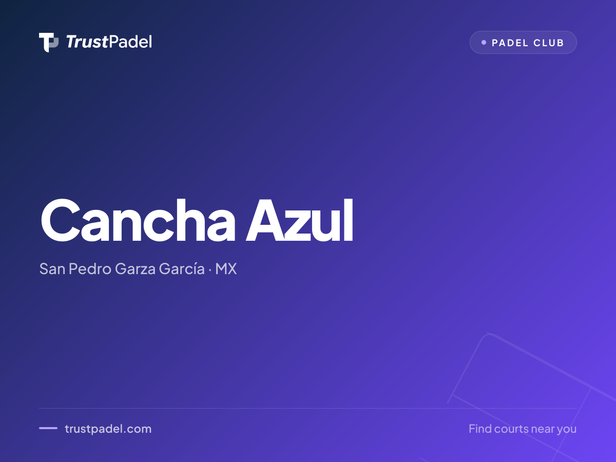 Cancha Azul padel club