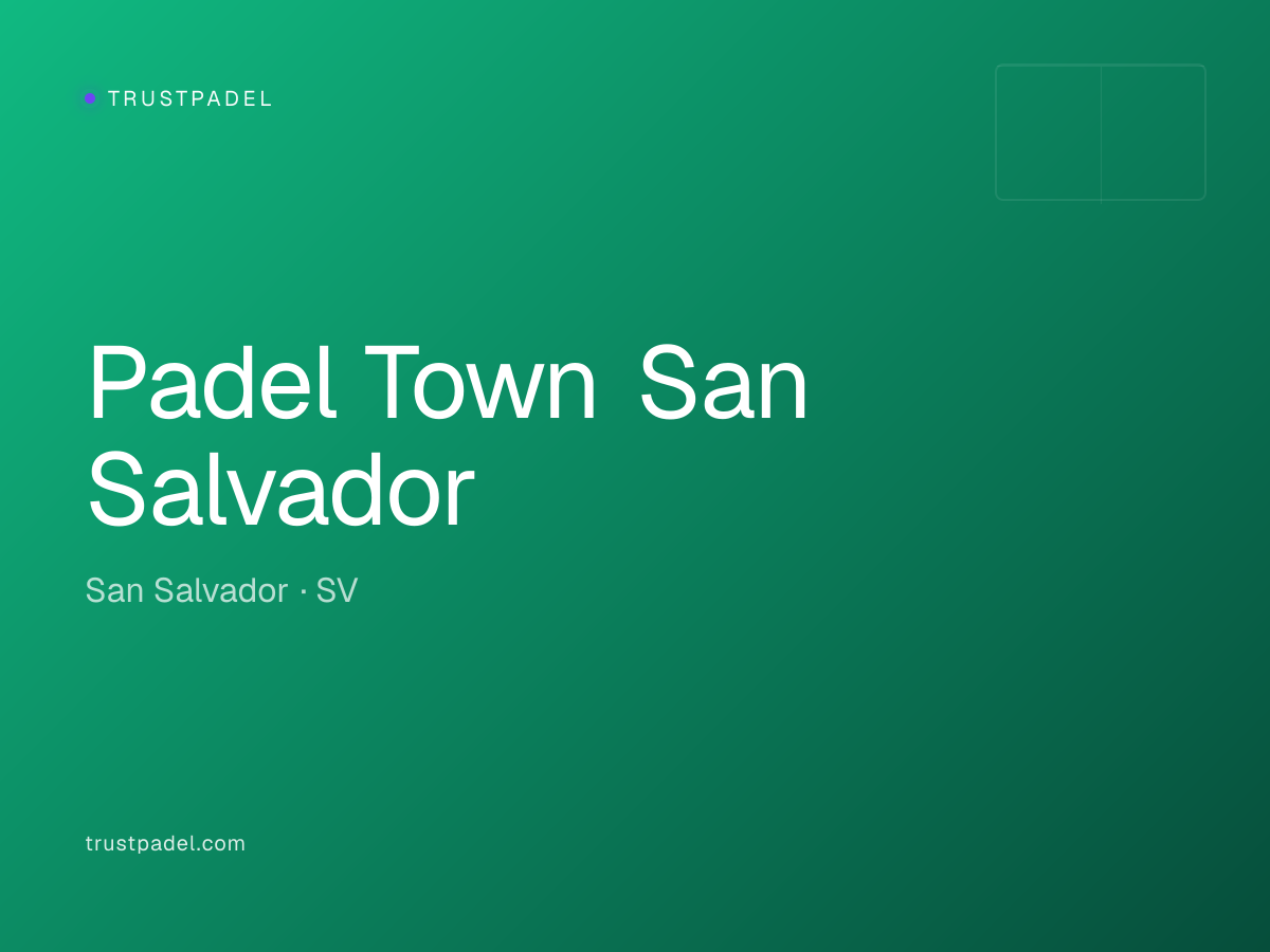 Padel Town San Salvador padel club