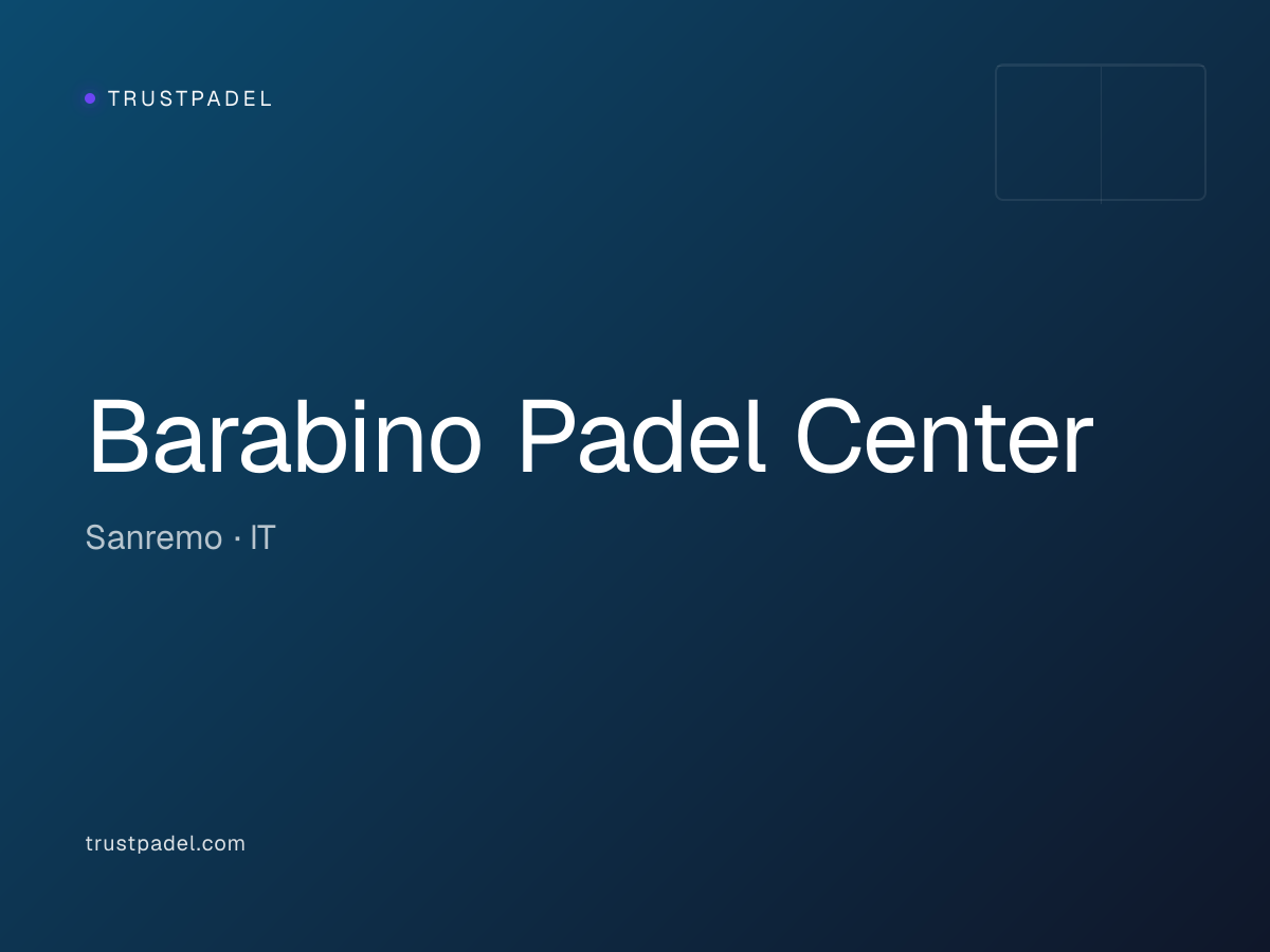Barabino Padel Center padel club