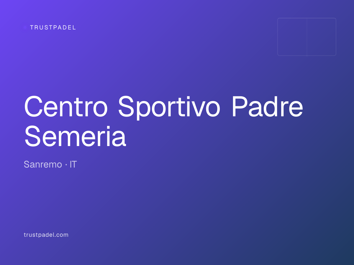 Centro Sportivo Padre Semeria padel club