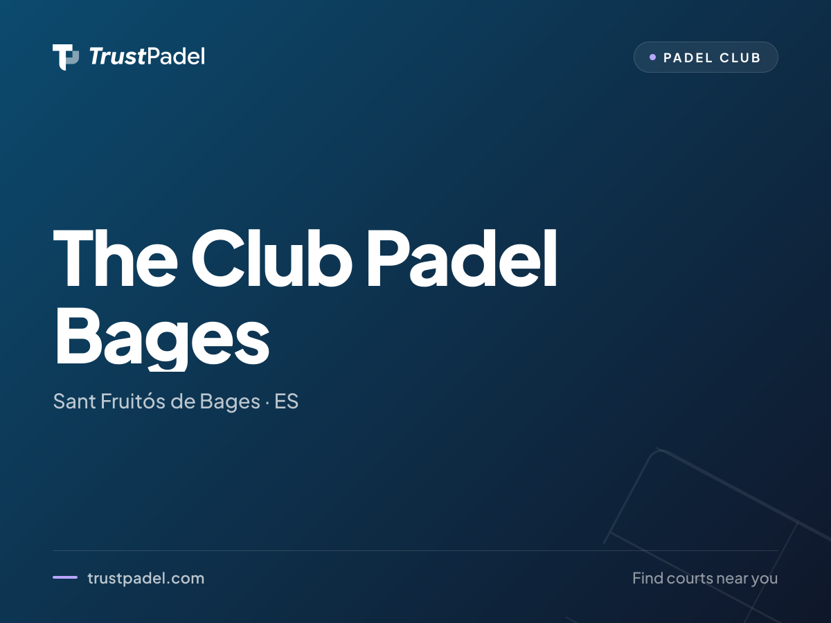 The Club Padel Bages padel club