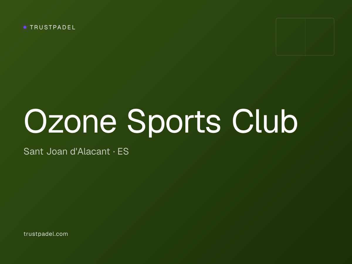 Ozone Sports Club padel club