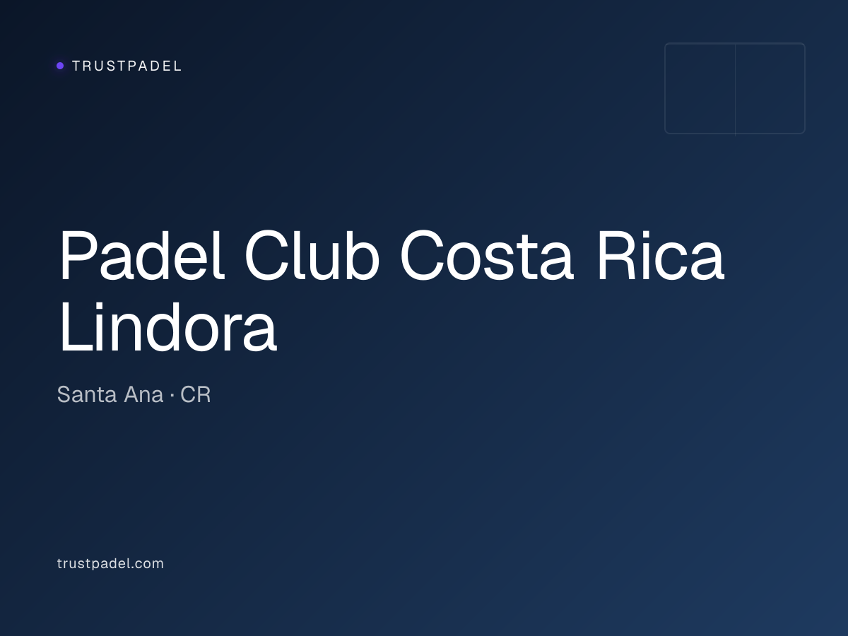 Padel Club Costa Rica Lindora padel club