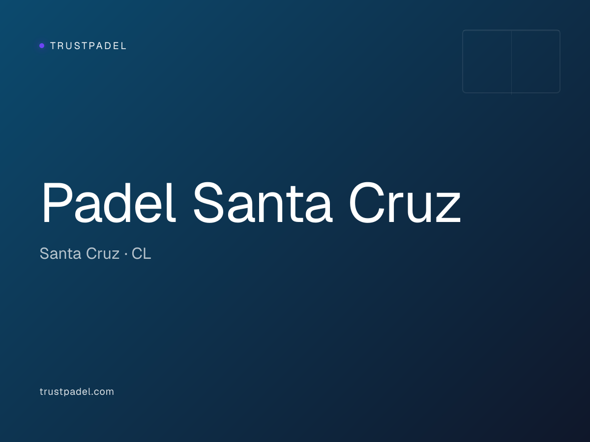 Padel Santa Cruz padel club