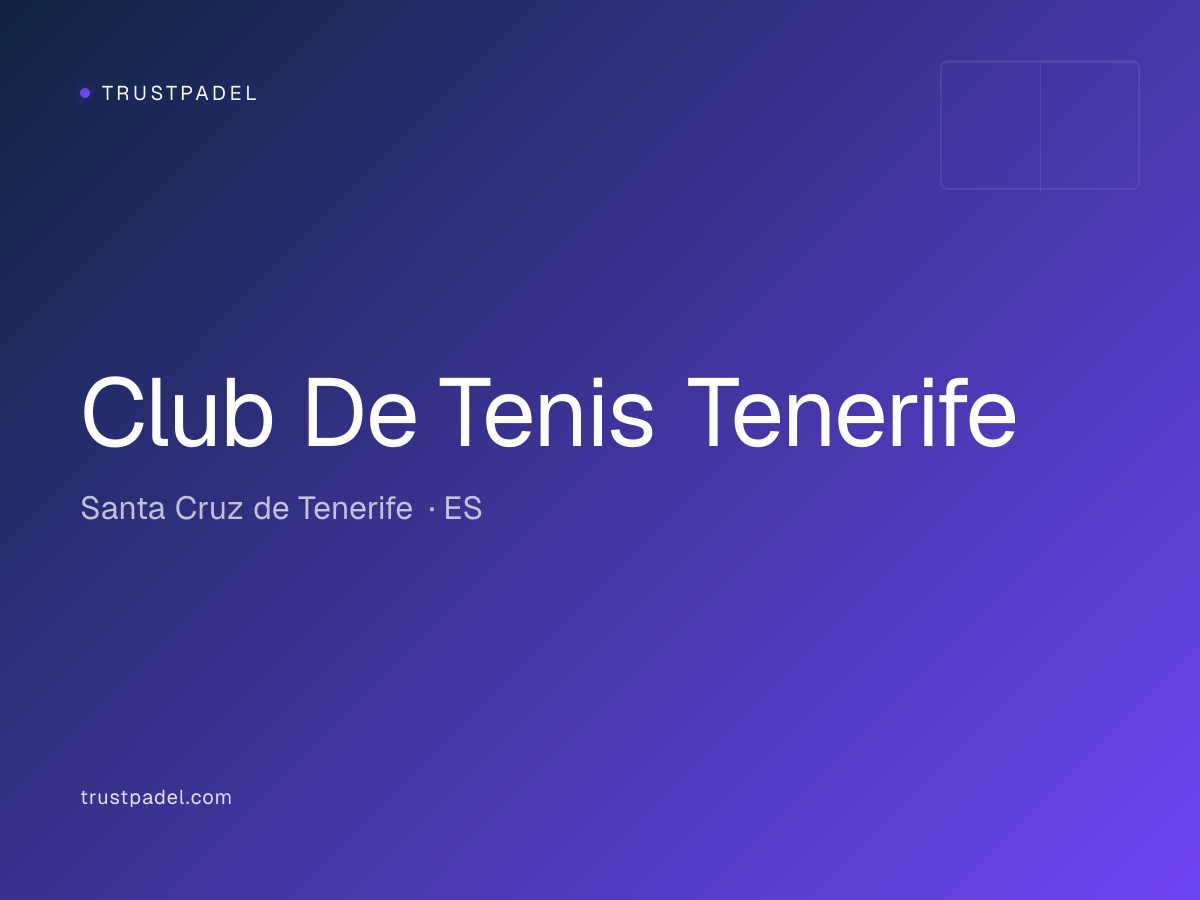 Club De Tenis Tenerife padel club