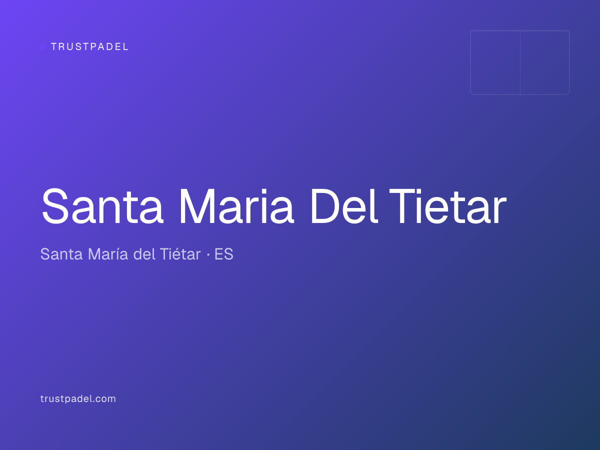 Santa Maria Del Tietar padel club