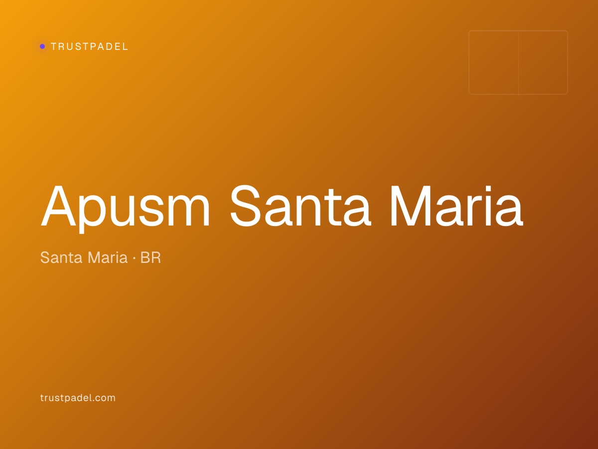 Apusm Santa Maria padel club