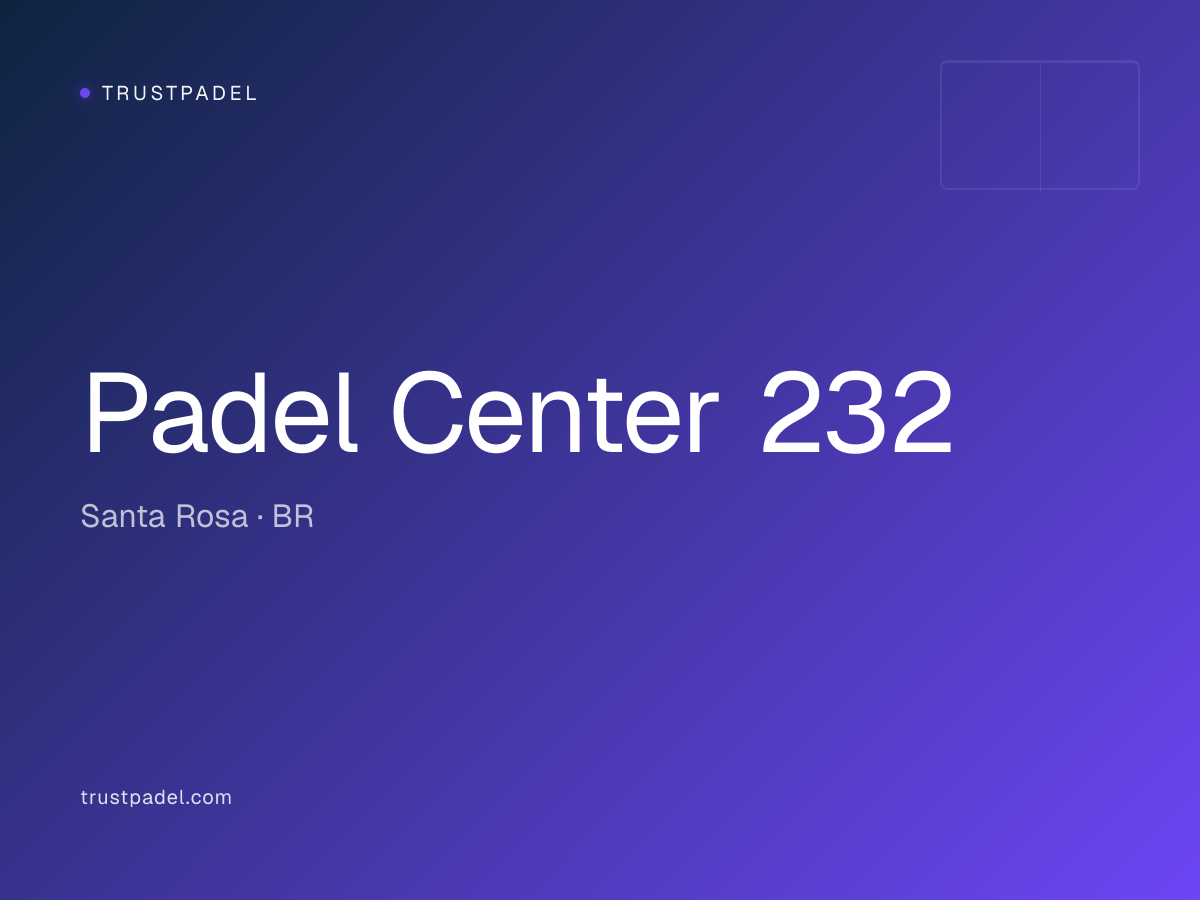 Padel Center 232 padel club