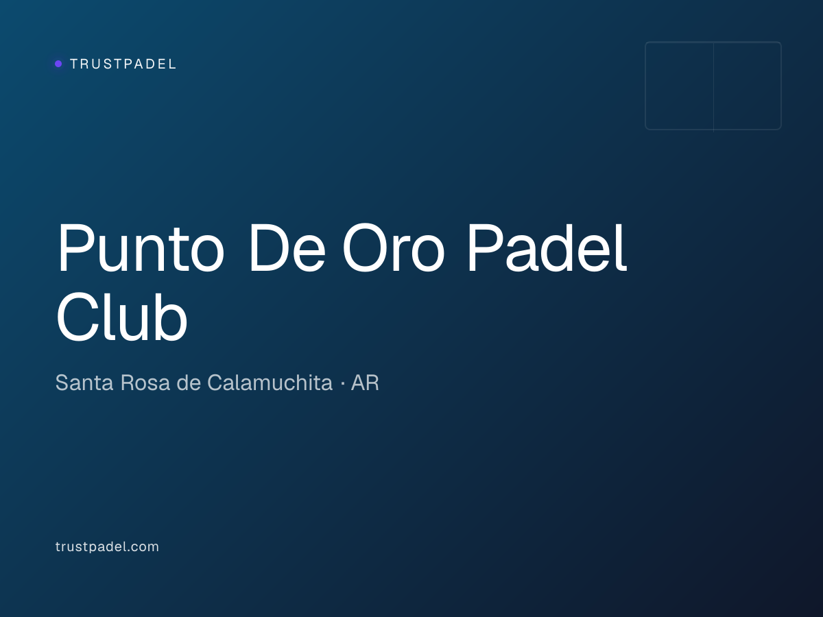 Punto De Oro Padel Club padel club