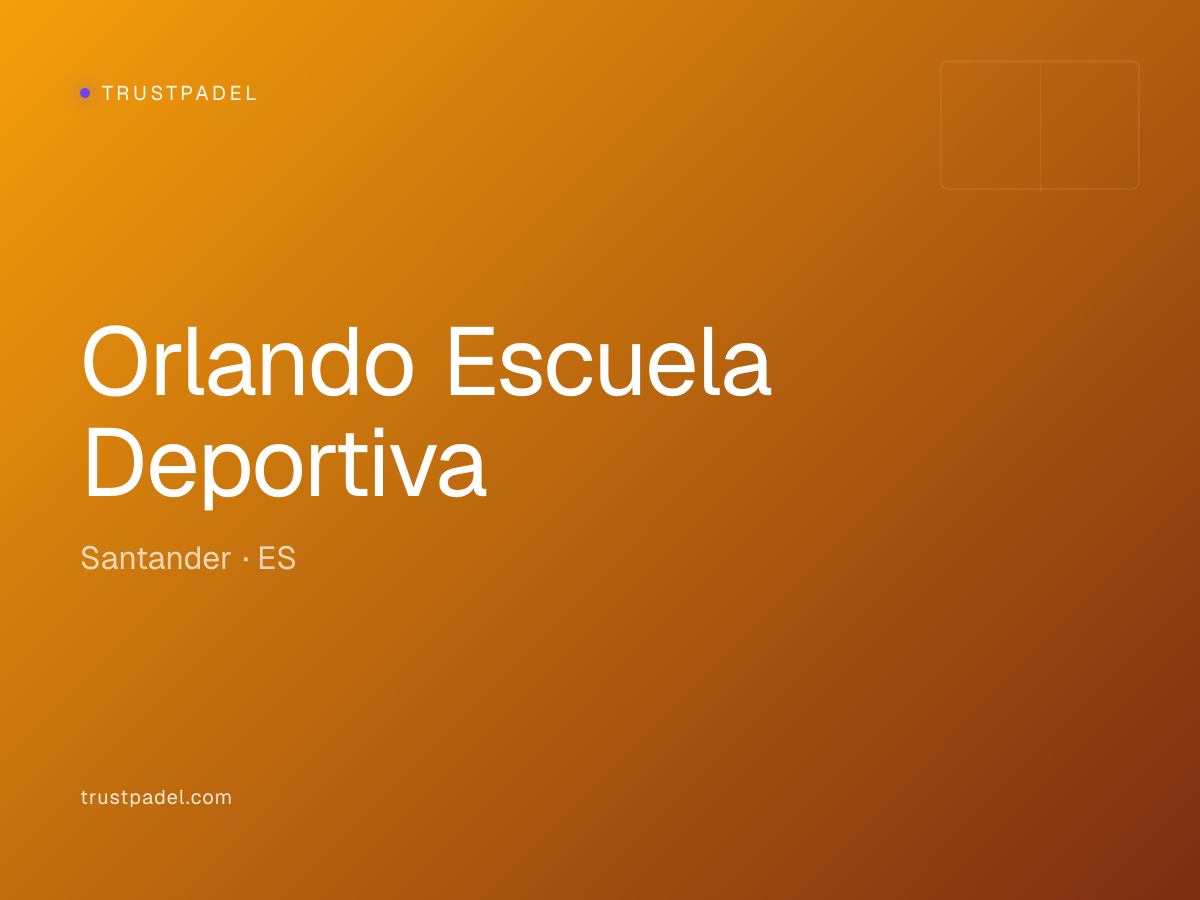 Orlando Escuela Deportiva padel club
