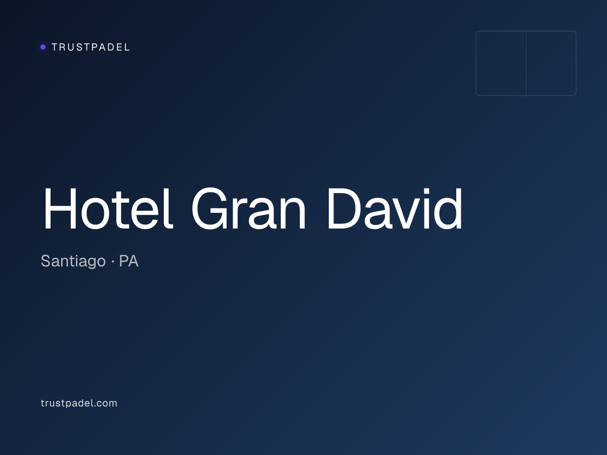 Hotel Gran David padel club