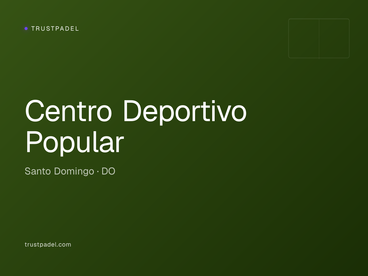 Centro Deportivo Popular padel club