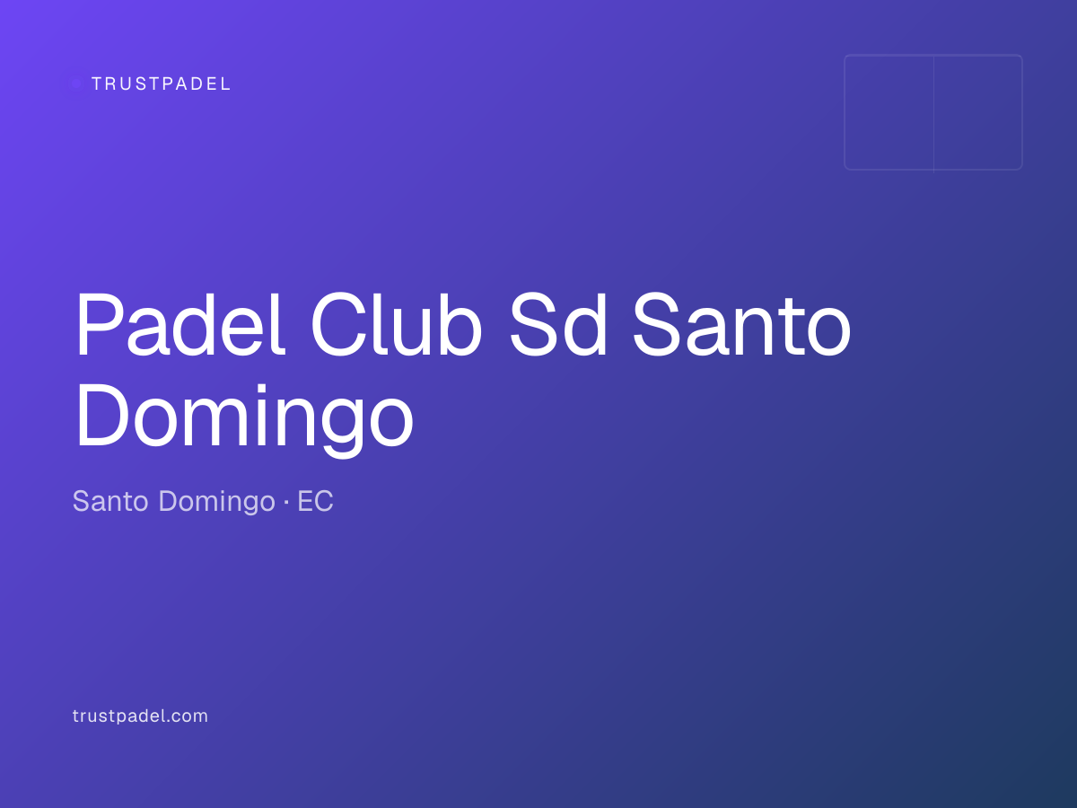 Padel Club Sd Santo Domingo padel club