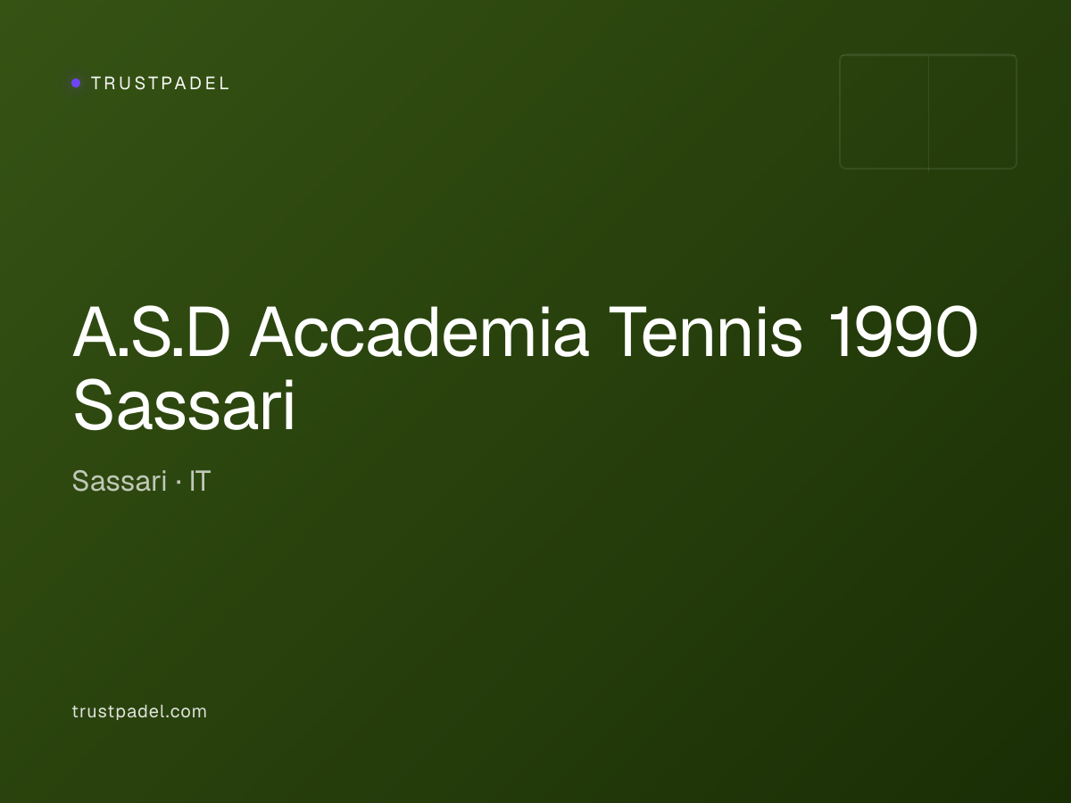 A.S.D Accademia Tennis 1990 Sassari padel club