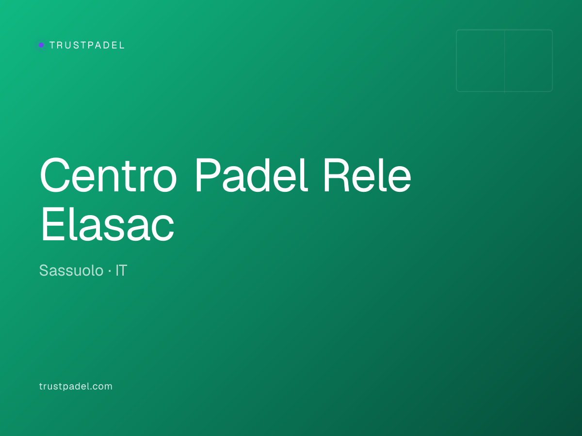 Centro Padel Rele Elasac padel club