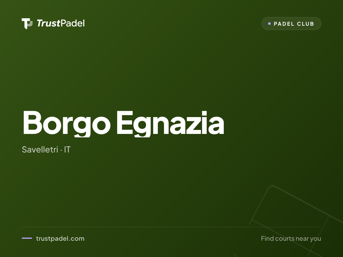 Borgo Egnazia padel club