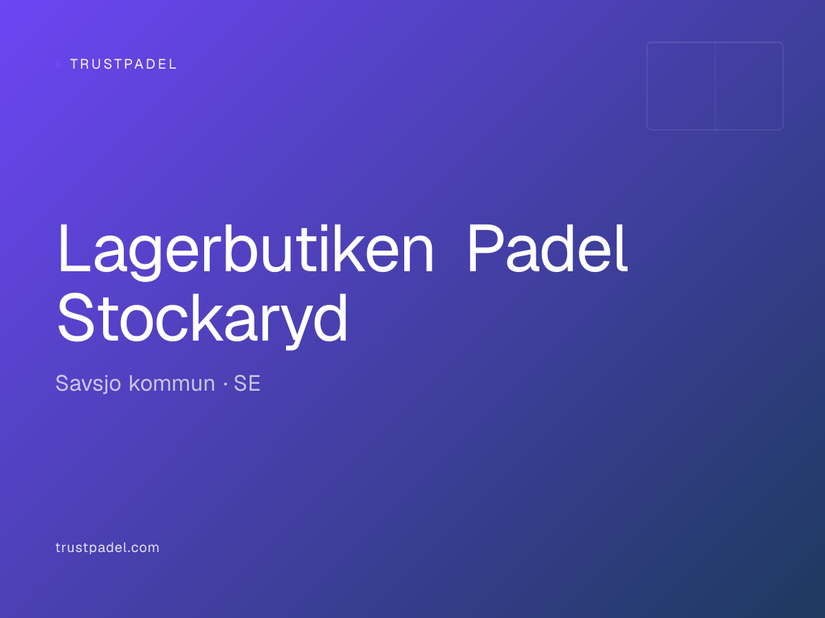 Lagerbutiken Padel Stockaryd padel club
