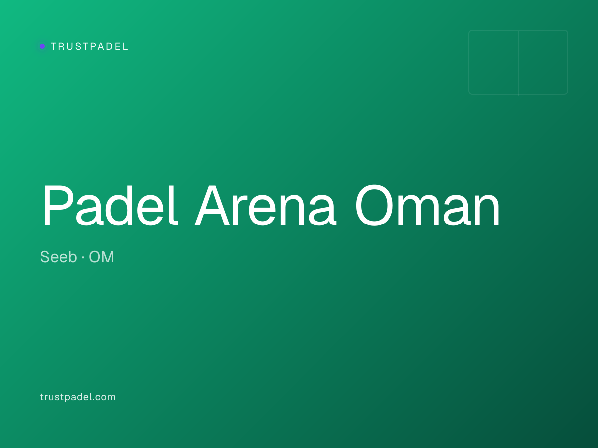 Padel Arena Oman padel club