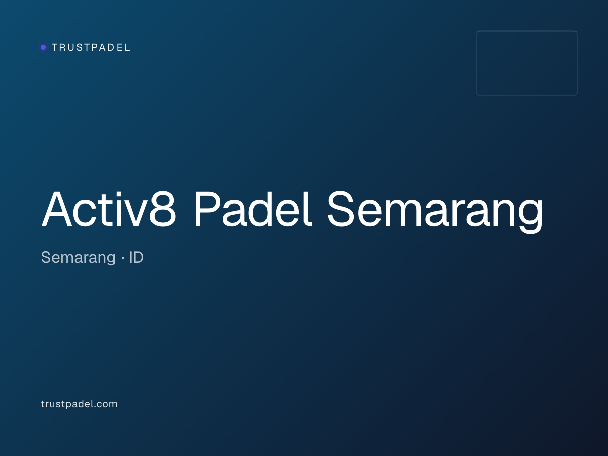 Activ8 Padel Semarang padel club