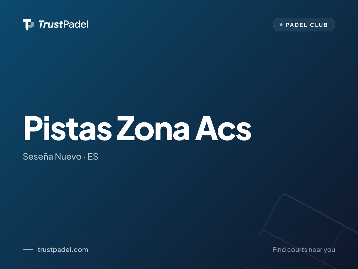 Pistas Zona Acs padel club