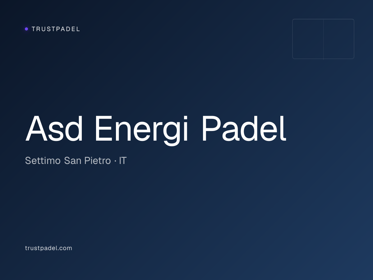 Asd Energi Padel padel club