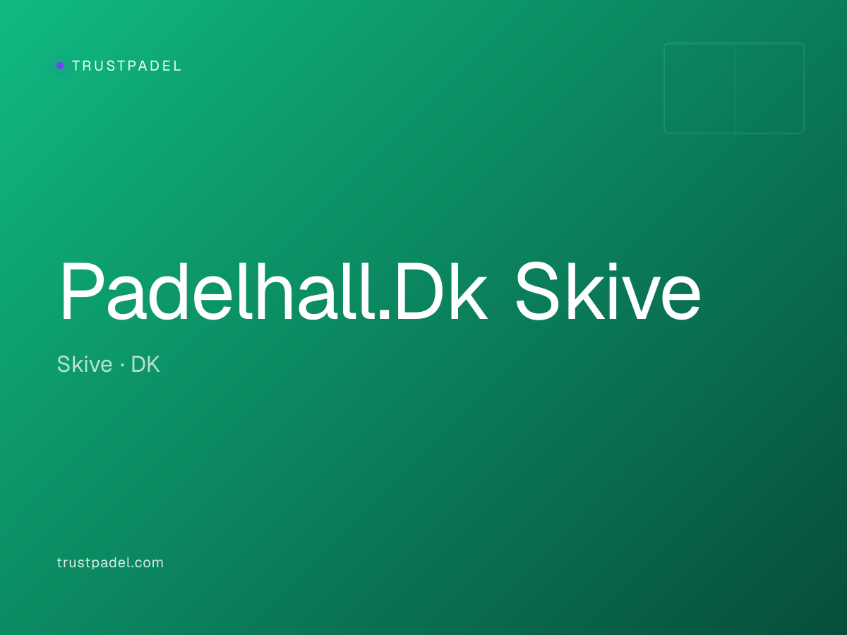 Padelhall.Dk Skive padel club