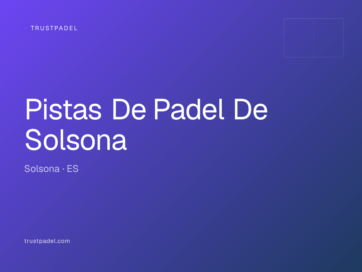 Pistas De Padel De Solsona padel club