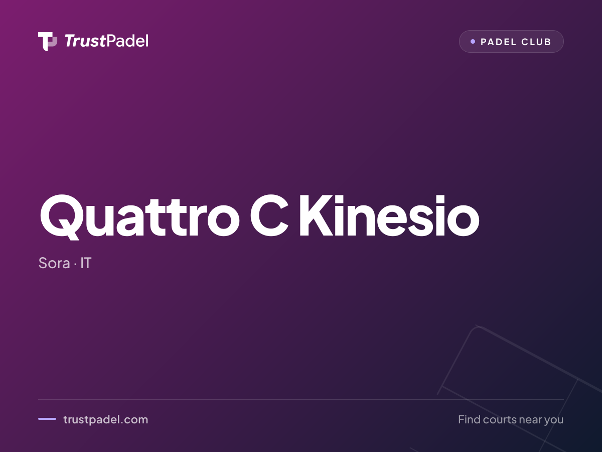 Quattro C Kinesio padel club