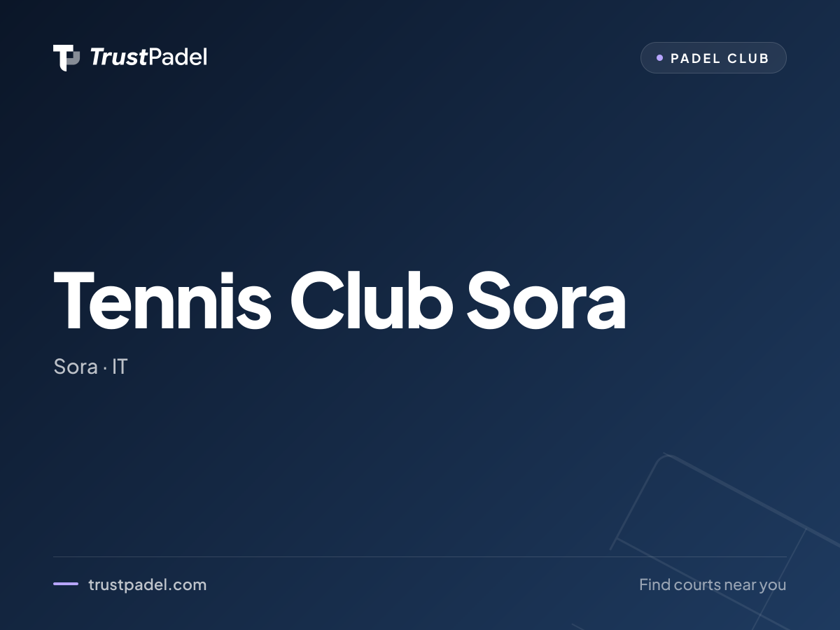 Tennis Club Sora padel club