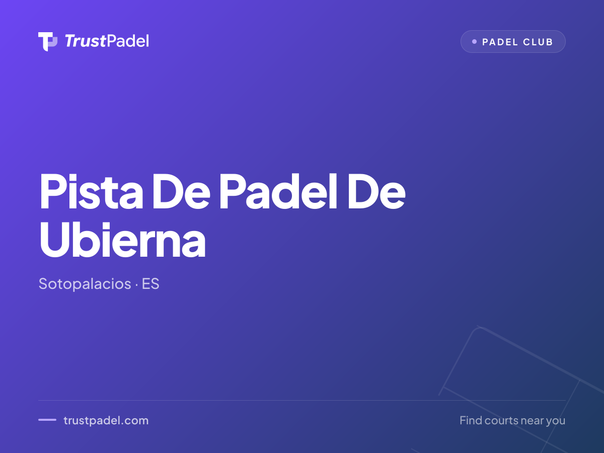 Pista De Padel De Ubierna padel club