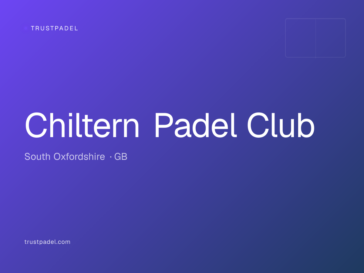 Chiltern Padel Club padel club