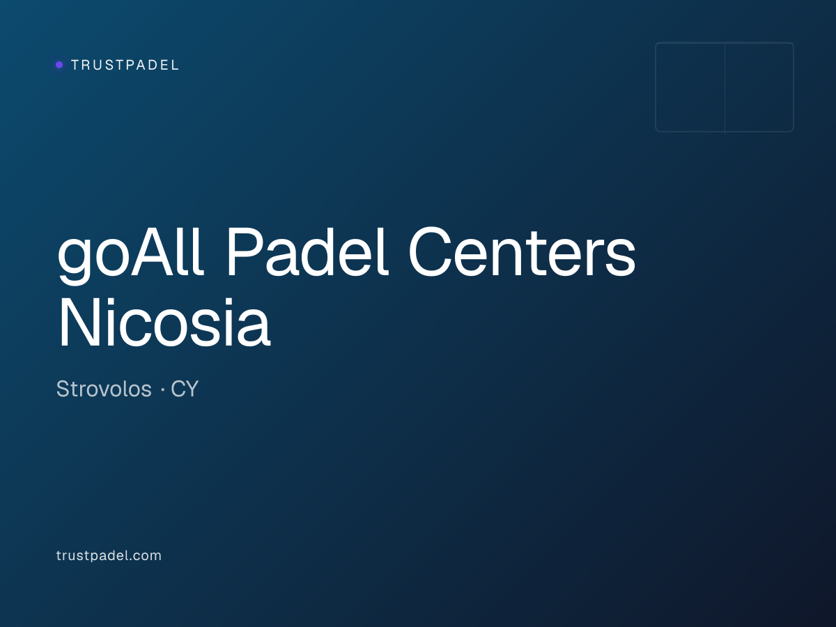 goAll Padel Centers Nicosia padel club