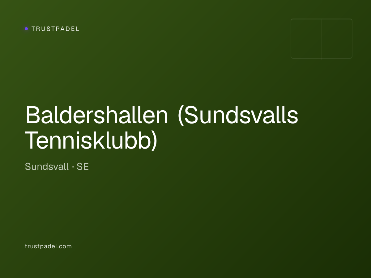 Baldershallen (Sundsvalls Tennisklubb) padel club