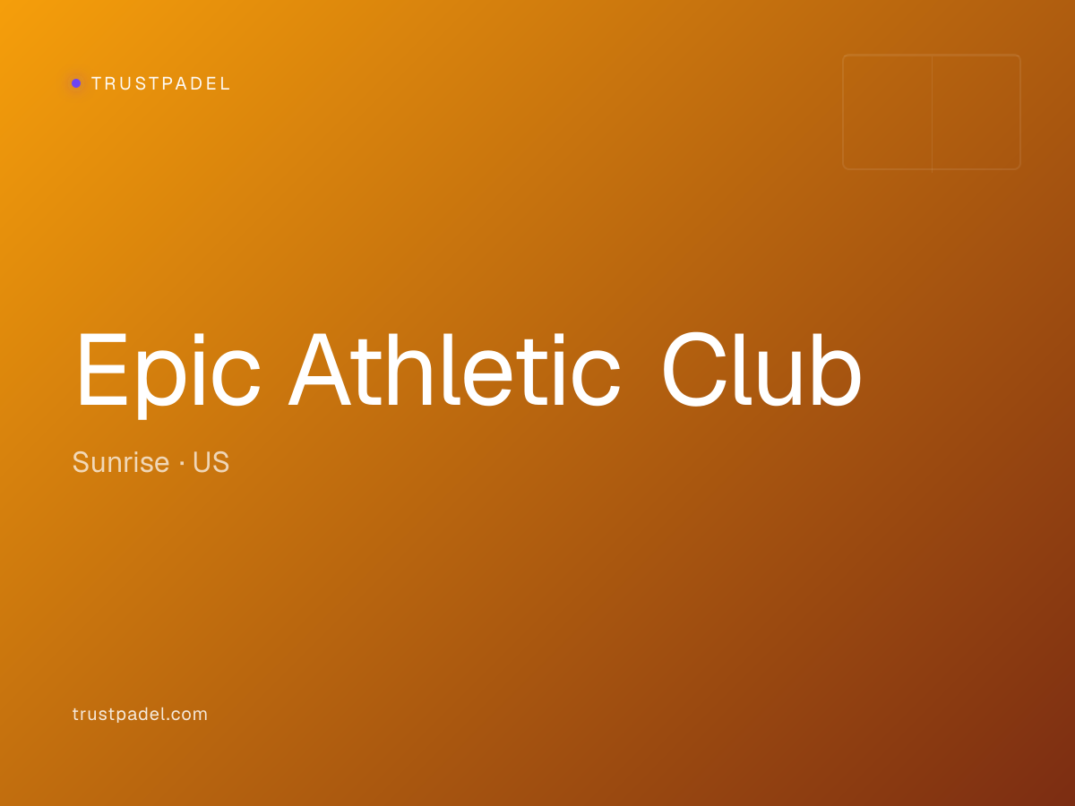 Epic Athletic Club padel club