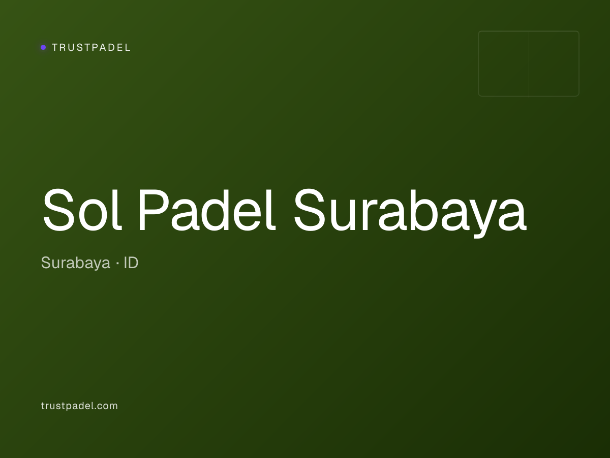 Sol Padel Surabaya padel club