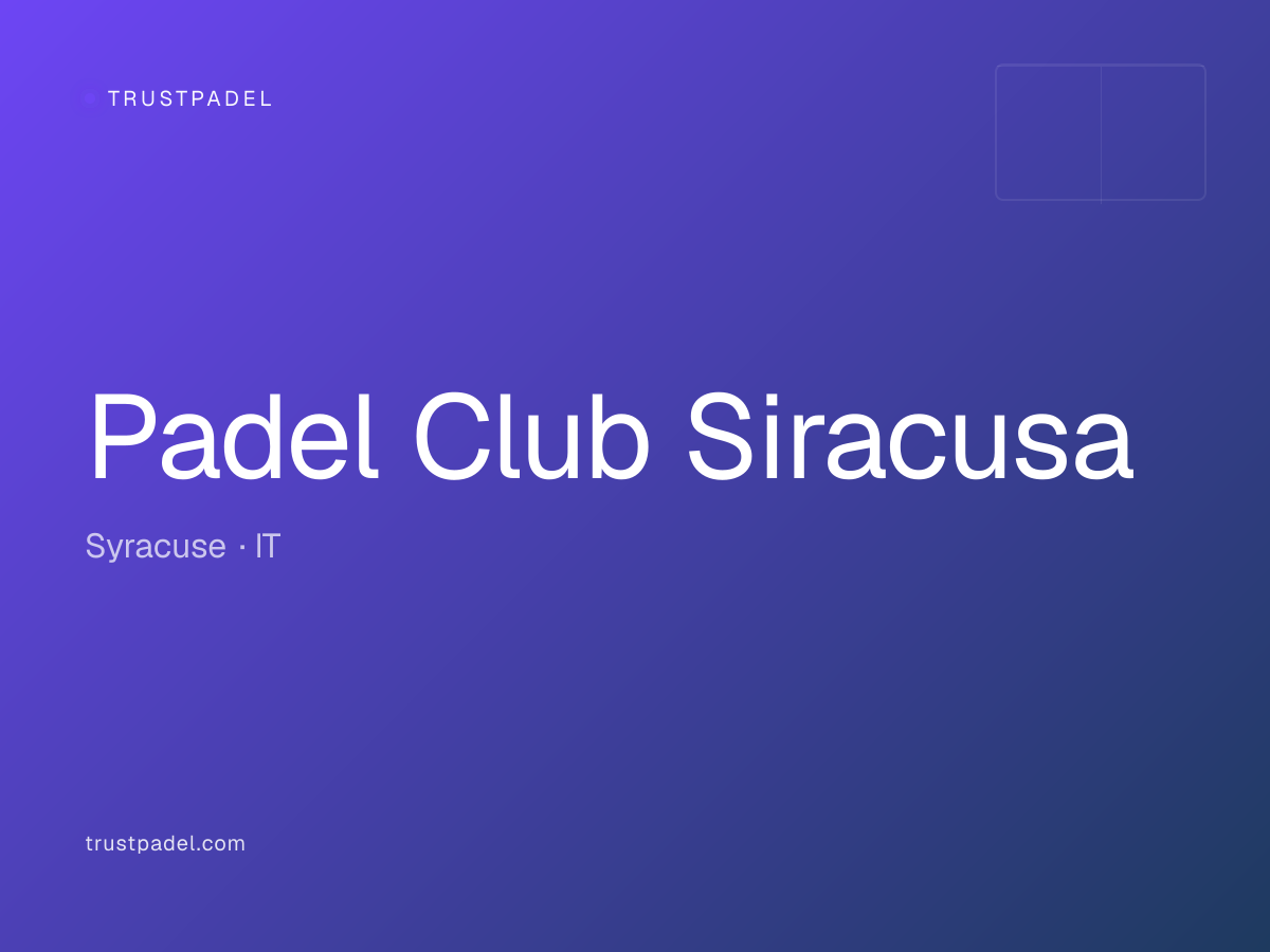 Padel Club Siracusa padel club