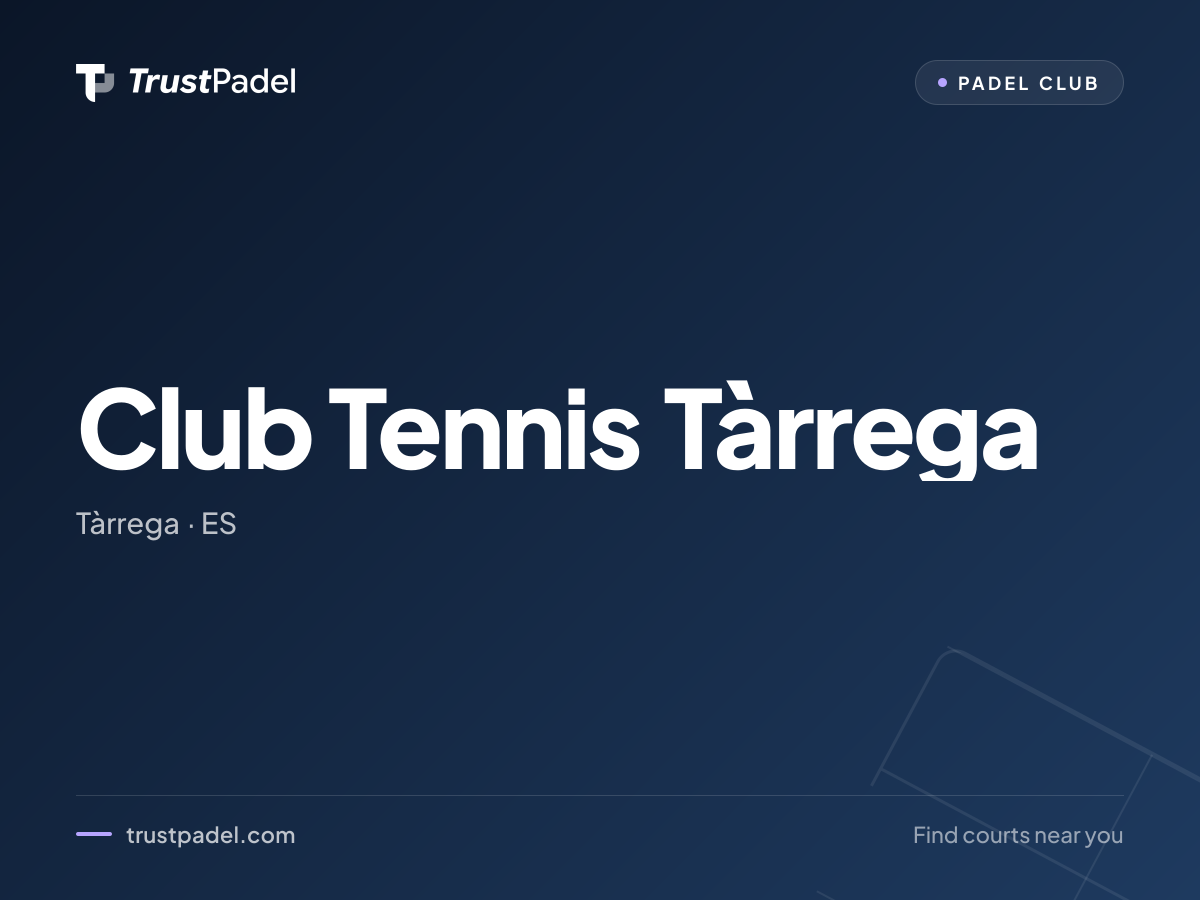 Club Tennis Tàrrega padel club