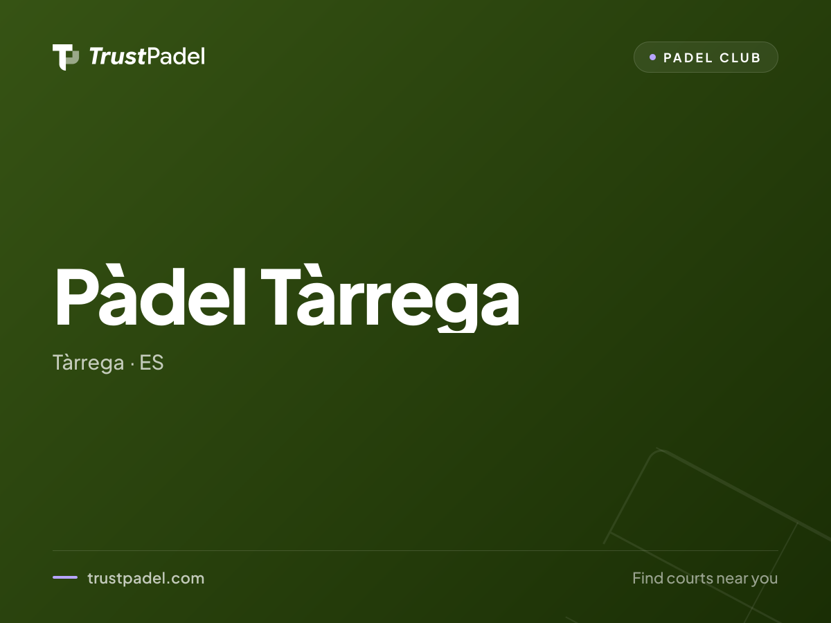 Pàdel Tàrrega padel club