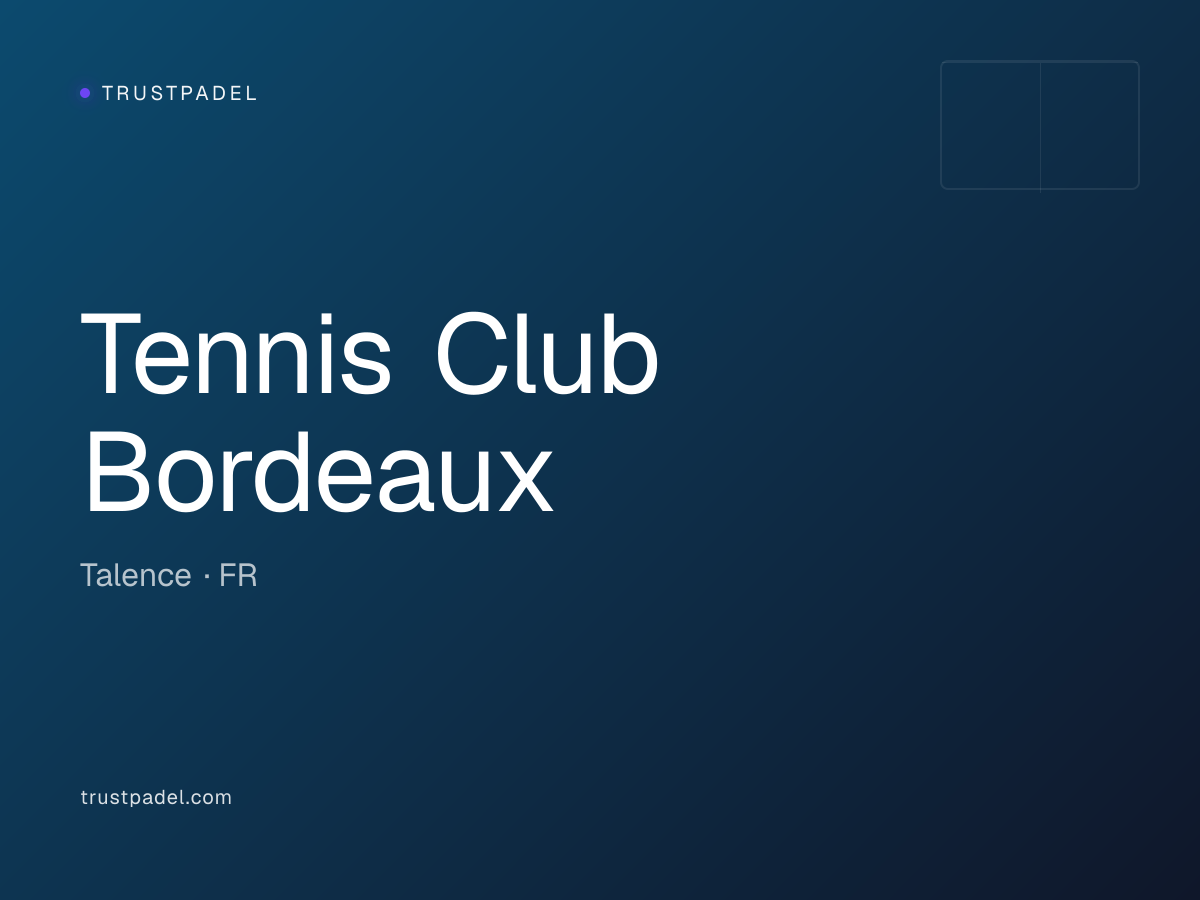 Tennis Club Bordeaux padel club