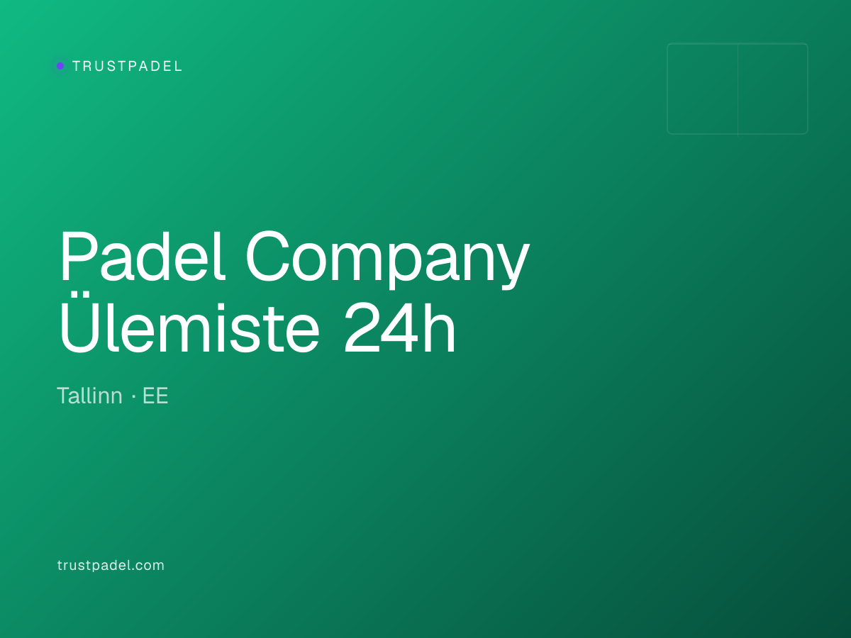 Padel Company Ülemiste 24h padel club