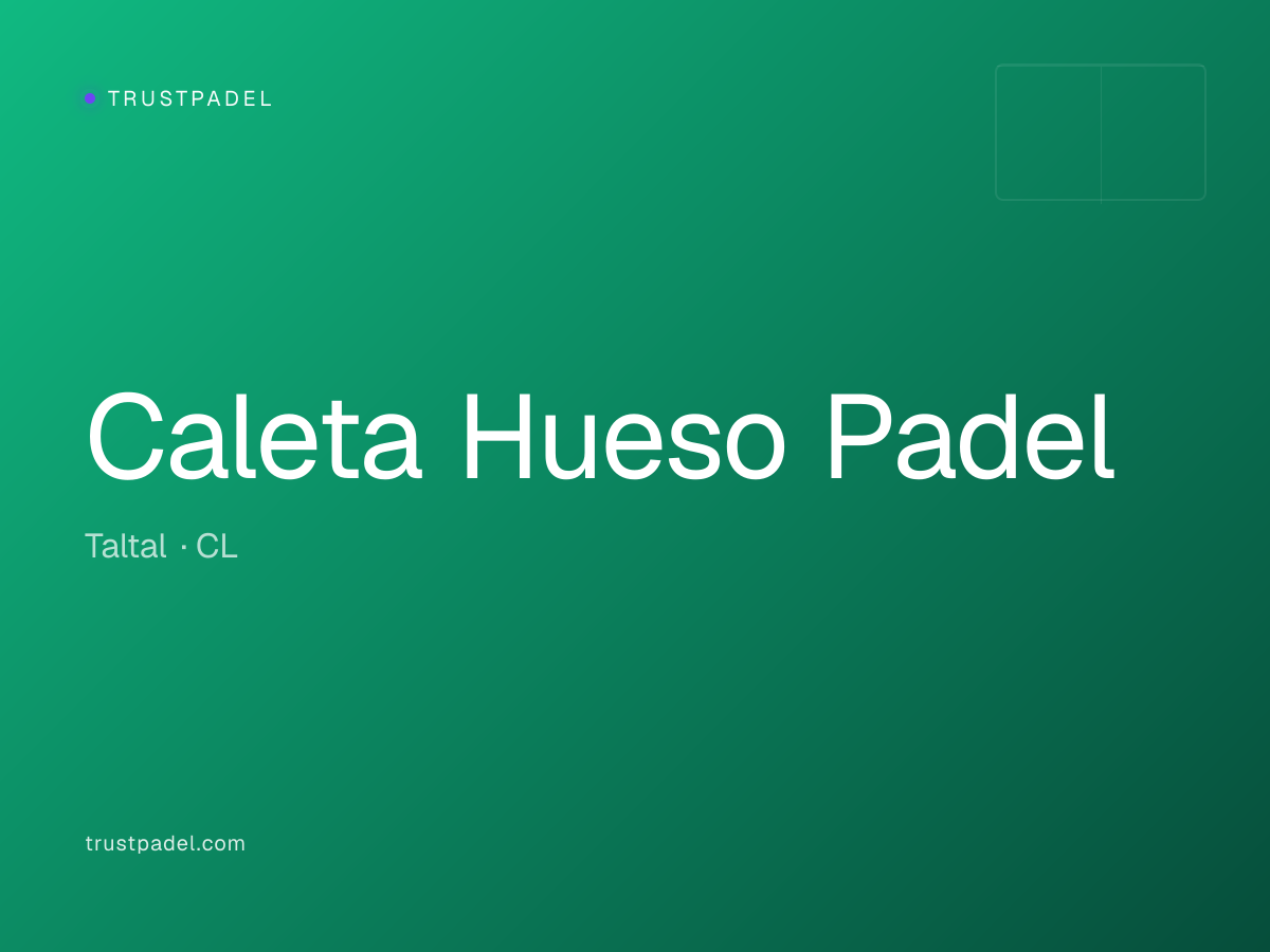 Caleta Hueso Padel padel club