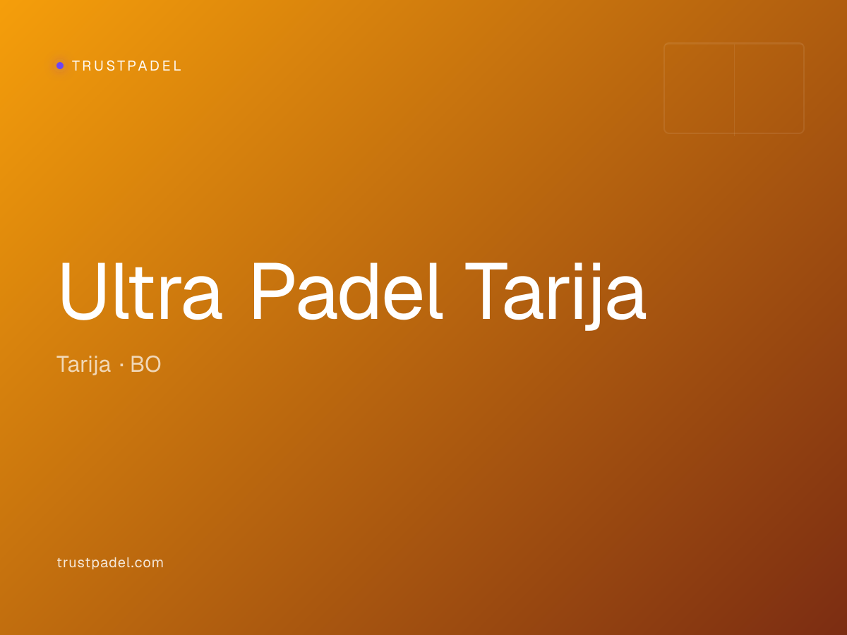 Ultra Padel Tarija padel club
