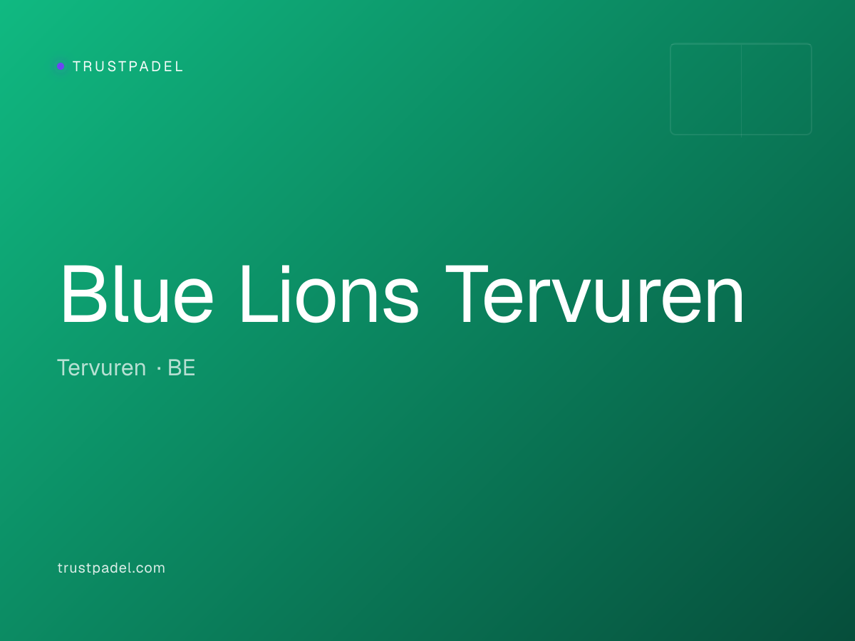 Blue Lions Tervuren padel club