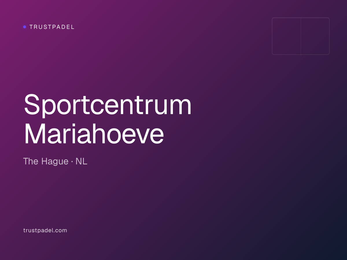Sportcentrum Mariahoeve padel club