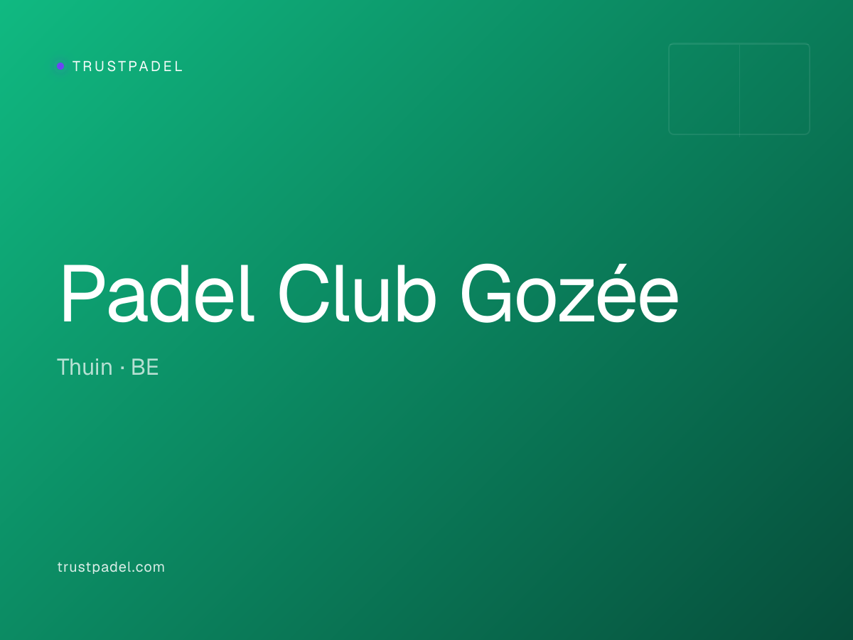 Padel Club Gozée padel club