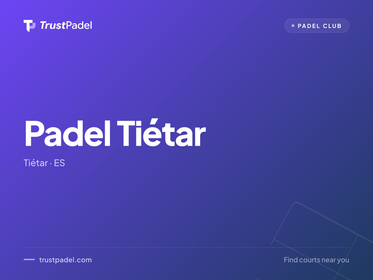 Padel Tiétar padel club