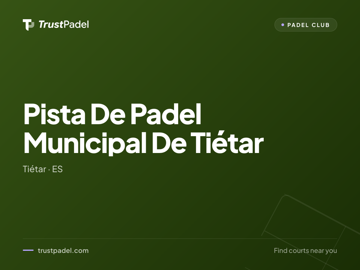 Pista De Padel Municipal De Tiétar padel club